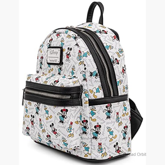 Disney Mini Backpack Faux Leather Adjustable Straps 9x10x4.5